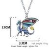 DALANE Enamel Alloy Novelty Dragon Necklace Dinosaur Pendant Jewellery Gifts