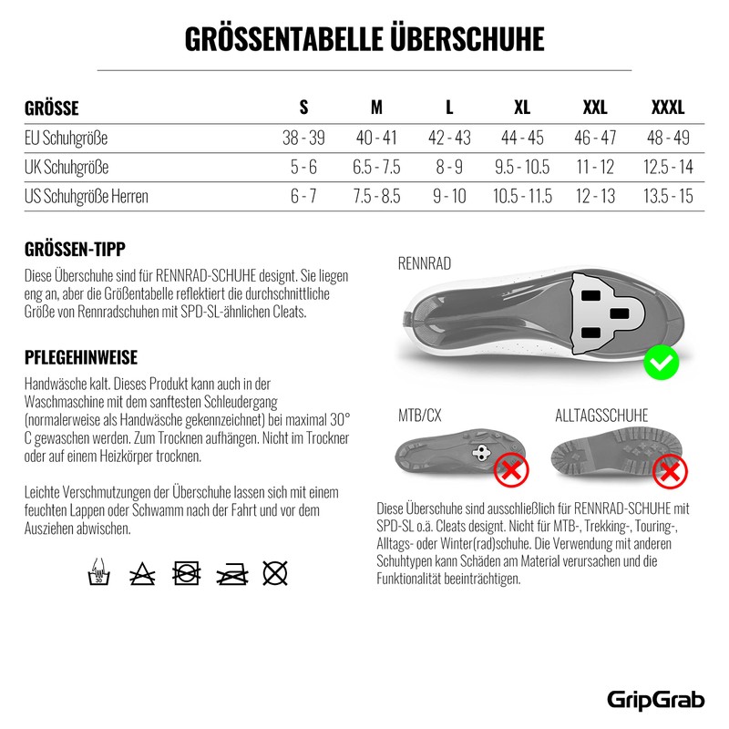 GripGrab AquaShield High Cut Professional Road Bike Rain Cover Overshoes