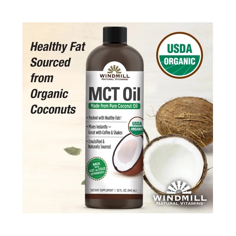 Windmill USDA Organic MCT Oil, 32 Fluid Ounces