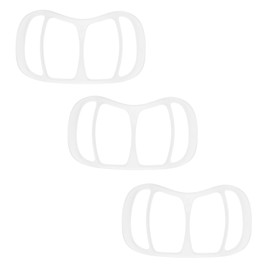 3D 3D Comfortable Mask Frame, Inner Mask Bracket, Clear, Transparent, Standard Size, 4.1 x 2.3 x 2.1 inches (10.6 x 5.9 x 5.4 cm), Set of 3, Relieves Breathing Pleasure, Easy to Clean, Made in Japan, Ishikawa Resin Industry