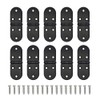 ONEBO 10 Pcs Hinges with 60 Pcs Hinge Screws -