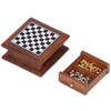 Chess Set Dollhouse Decoration, Miniature Chess Set 1:12 Exquisite Mini