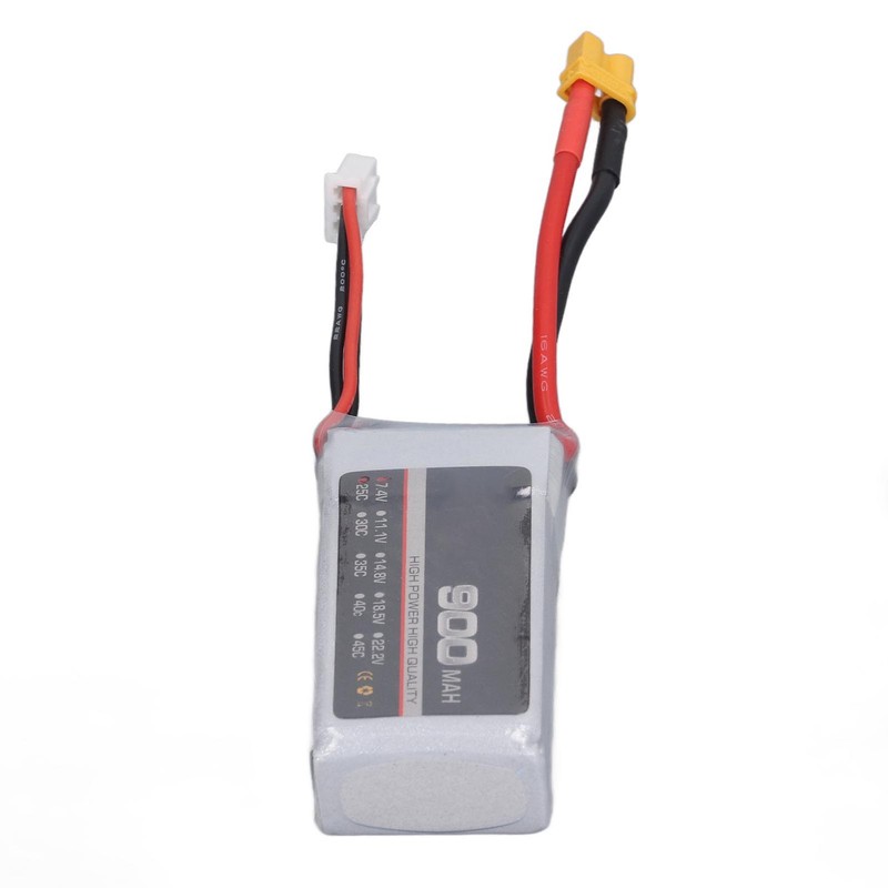 LiPo Battery 25C 900mAh XT30 Connector Stable Powerful Performance RC