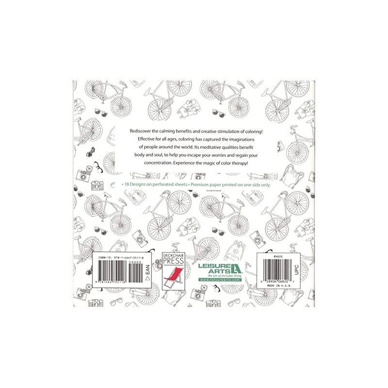 Leisure Arts Going Places Coloring Book