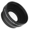 Optical Glass 0.45x WideAngle Black Additional Lens for 49mm Camera