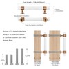 naubea 6 Pack Champagne Bronze Cabinet Pulls 3 Inch(76mm) Hole