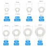 Gasea 520pcs Nylon Washer Plastic Round Flat Spacers Washer Gasket