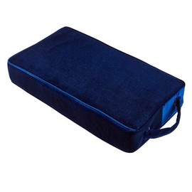 Needzo Soft Navy Blue Personal Foam Prayer Kneeler, Easy to Carry Kneeling Pad, Extra Thick, 15 x 7.75 Inches