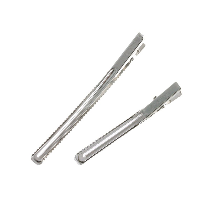 VINGTAINE Metal Line Hair Clips, Set of 2, Beak Clips,
