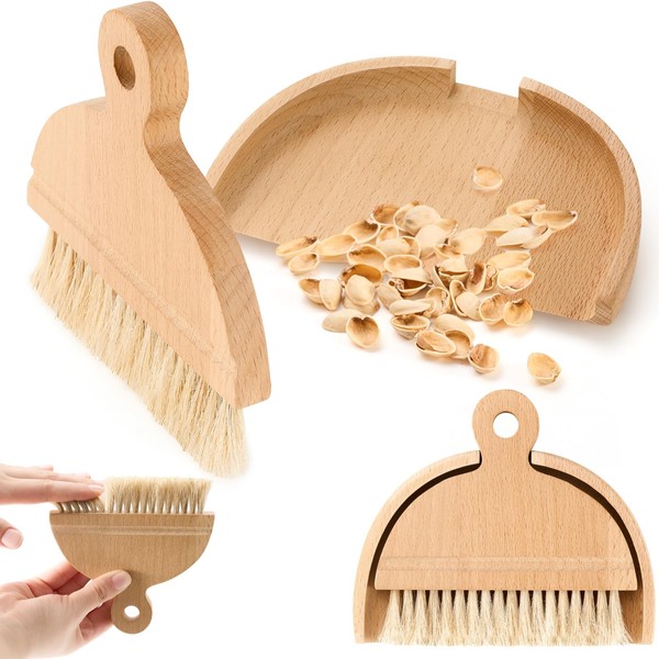 Marsui Desktop Table Dustpan and Brush Set Portable Household Hand
