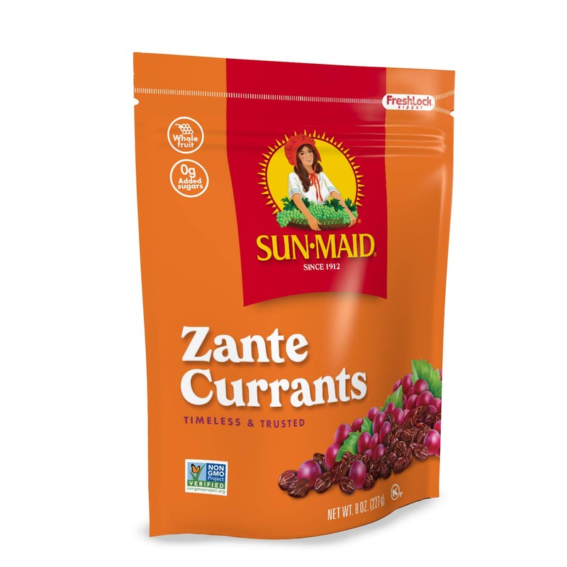 Sun-Maid California Zante Currants Snack Bags Whole Natural Dried Fruit