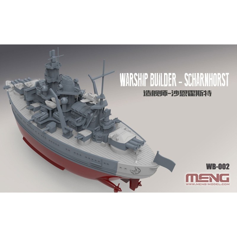 Mngwb002 Meng Warship Builder - Scharnhorst [model Building Kit]