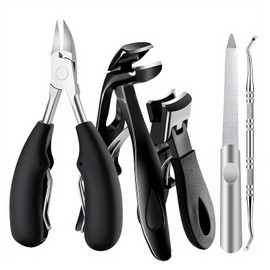 Toenail Clippers for Thick Toenails for Seniors | Angled Head Large Toe Nail Clippers Set for Men, Heavy Duty Ingrown Toenail Clippers with Long Handle, Ultra Sharp Slanted Nail Cutter Wide Jaw