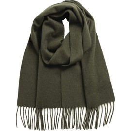 Filomo 100% Cashmere Scarf, Women's, Men's, Available in 21 Colors, Great for Yourself or as a Gift, Khaki