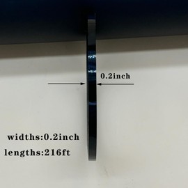 ArmorSmith 8 Rolls of Mara Tape, 0.19-Inch Wide Whiteboard Tape, Line Mark Tape, 660 CM Per roll, Accessories for Graphics, Charts, Grids, Electricians, Decorative Handicrafts (Black)