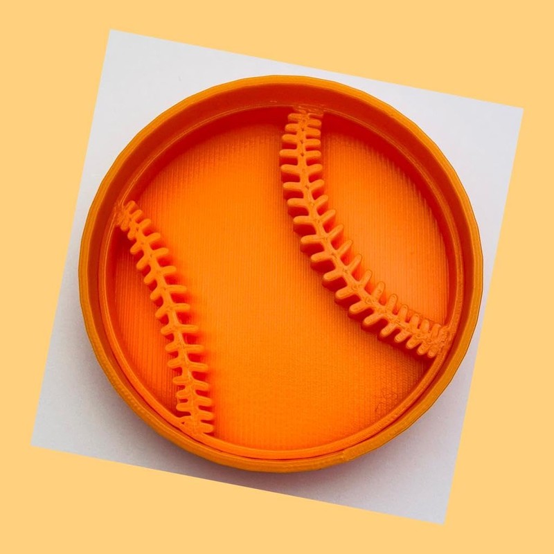 Set of 3 Sports Themed Cookie Cutters Football Rugby Baseball