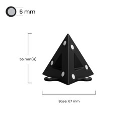 Revopoint 4 Pieces 3D Magnetic Pyramid Marker Kit for 3D Scanning, 3D Scanning Markers for 3D Scanners, 3D Tracking Dots for Preventing Tracking Loss and Enhance Accuracy, 3D Reference Point Marker