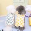 Autumn/Winter Checkered Plush Dog Vest with Integrated D-Ring for Small Dogs Small XXL/23 Checkered Plush Vest - Blue