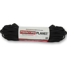 PARACORD PLANET 425RB Nylon Fiber 3mm Diameter Tactical Utility Cord in Multiple Colors (Black, 100 Feet)