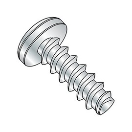 Small Parts 0305LPP Steel Thread Rolling Screw for Plastic, Zinc Plated, Pan Head, Phillips Drive, #3-24 Thread Size, 5/16" Length (Pack of 100)