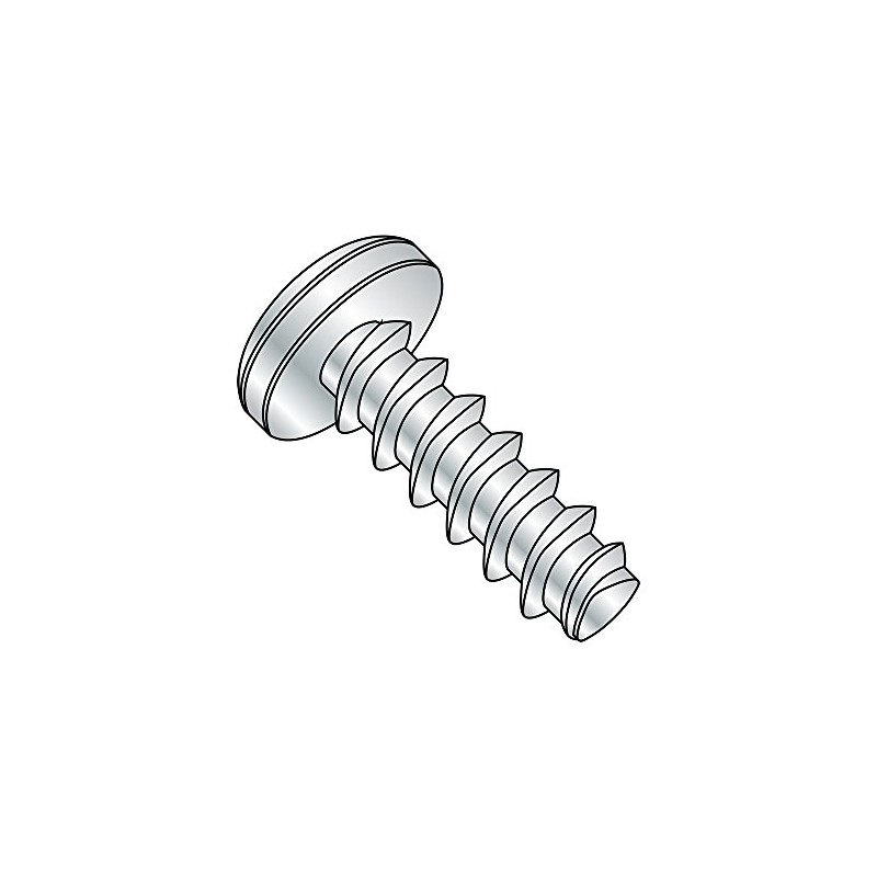 Small Parts 0305LPP Steel Thread Rolling Screw for Plastic, Zinc