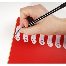 Exacompta 4806E Premium Index for DIN A4 Maxi Made of Durable Plastic 6 Pieces Full Height 24 x 29.7 cm Opaque 6 Colours with Organisation Print on the First Page Dividers