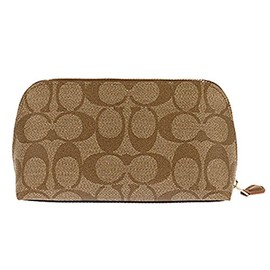 COACH Signature F53385 IMBDX Khaki x Saddle Pouch, Khaki