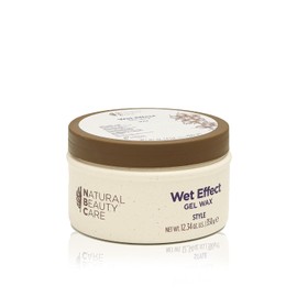 NATURAL BEAUTY CARE - Gel Wet Effect Cera Gel para Cabello 350 g, Fijación de Aspecto Húmedo, Crea Estilos sin Rigidez, con Proteína Hidrolizada de Arroz y Quinoa, para Todo Tipo de Cabello