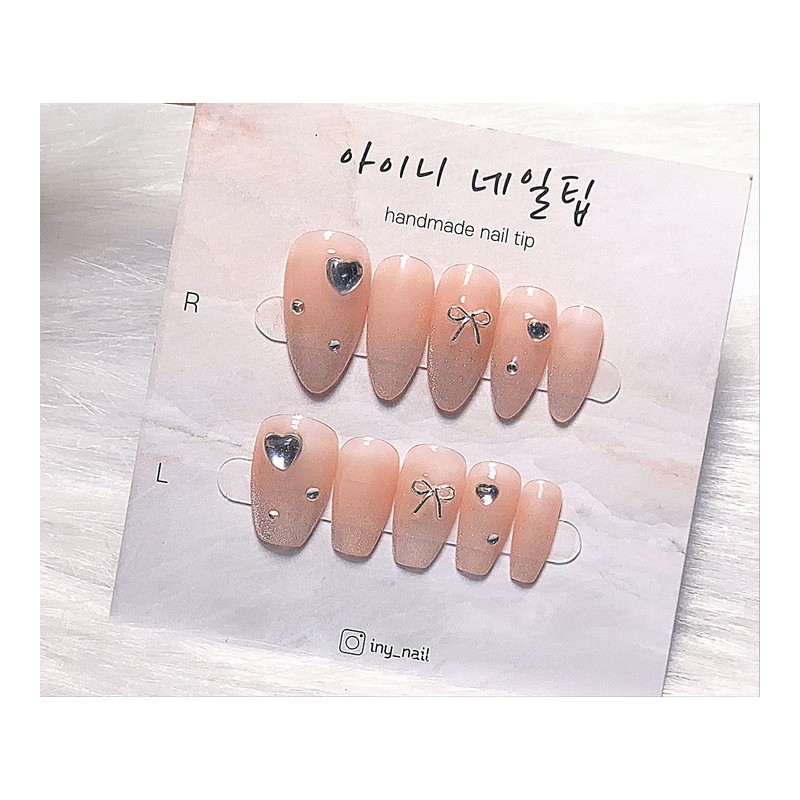 [In-store special discount] Balsam Water Coral Magnetic Gel Handmade Nail