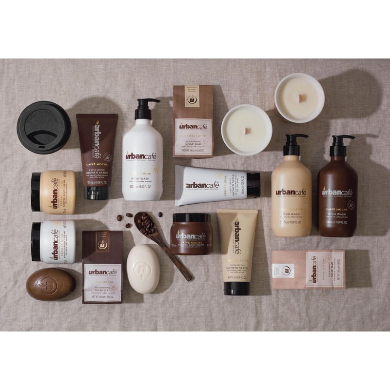 Urban Café Coffee Infused Soap Body Scrub Bath with Real