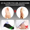 Guantes Para Manicure Protección Contra Uv (1 Par) Negro