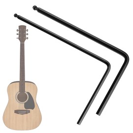 2 Pcs Guitar Truss Rod Wrench Set, 4mm & 5mm Allen Wrench with Ball End, Extended Hex Key for Martin Acoustic Guitar Neck Adjustment, Deep or Narrow Truss Rod, Guitars Tool (Black)
