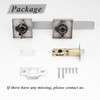 Probrico 6 Pack Passage Door Levers for Hall and Closet,Satin