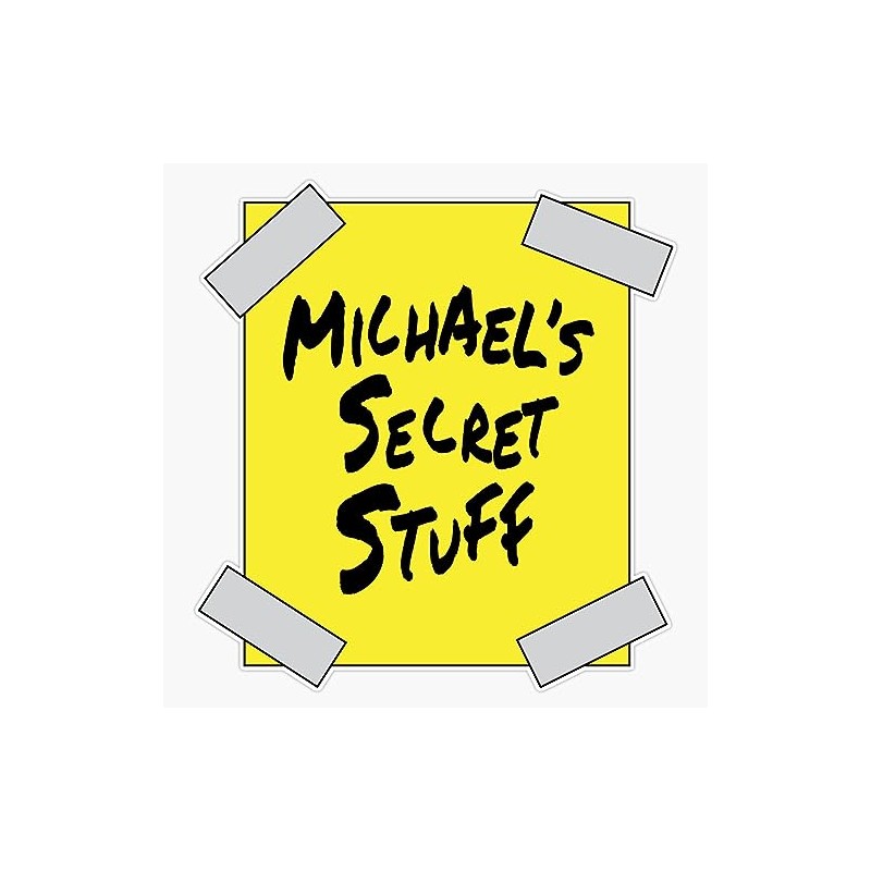 Michael'S Secret Stuff Sticker Bumper Sticker Vinyl Decal 5"