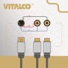 VITALCO DIN RCA Audio Adapter DIN 5-Pin Male to 2X