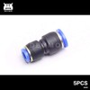 DEVMO 5PCS 8mm to 12mm Tube Air Pneumatic Push in