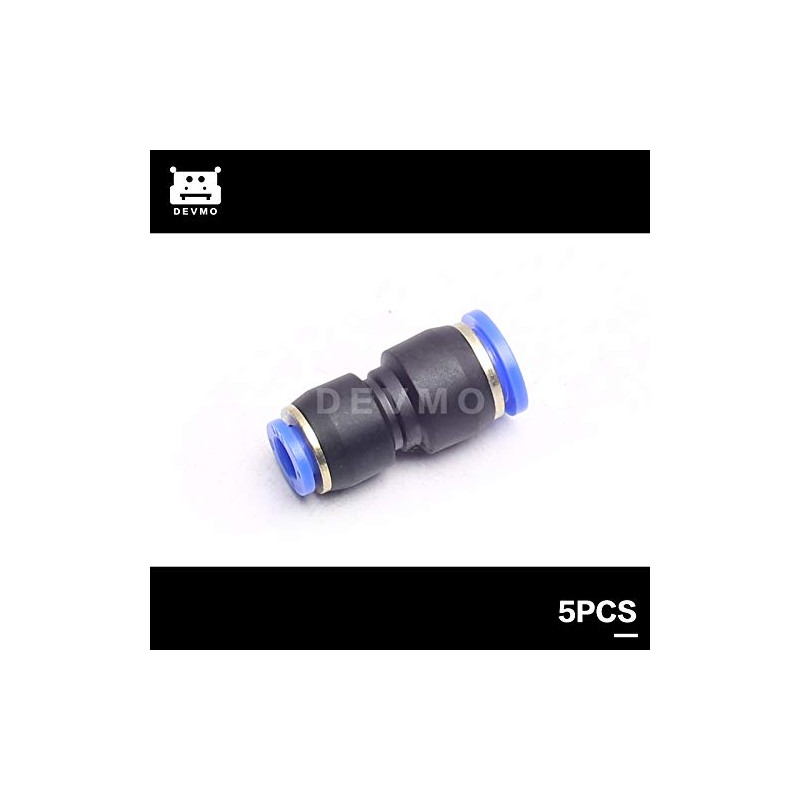 DEVMO 5PCS 8mm to 12mm Tube Air Pneumatic Push in