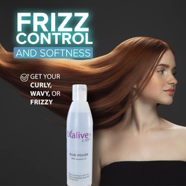 KALIVE Hair Polish with Coconut Oil - Nourishing, Smoothing, and Anti-Frizz Treatment for Frizzy, Dry, and Damaged Hair - 8 oz