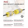 AIDA Lighted Plug and Connector Set, Straight Blade Cord End