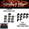 Gas fire coals Black/Bio Fuels/Inserts/Boxed/New 10 medium & 10 large