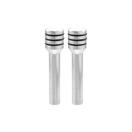 X AUTOHAUX 2pcs Car Door Lock Knobs Interior Door Lock Knob Aluminum Alloy Inner Door Lock Pull Pins Universal for Car Silver Tone