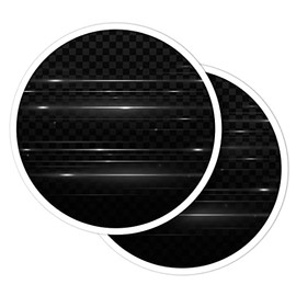 Vinyl Round Stickers (Set of 2) 10cm - BW - Neon Lime Gaming Style for Laptops, Tablets, Luggage, Scrap Booking, Fridges #35558