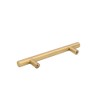Goldenwarm 25pcs Brushed Brass Kitchen Cabinet Hardware Handle 1/2" Diameter