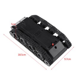 Lightweight Shock Absorbed Plastic Robot Tank Chassis Smart Car Platform DIY Kit with 130 Motor 3V-7V for Vedio Recording Vehicle