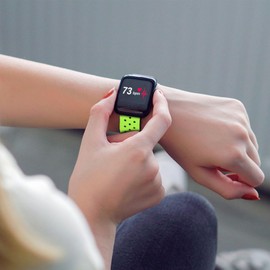 YARNOW 5 Pcs Replacement Heart Rate Monitor Bands Replacement Armband Strap 5 Colors 0.87 x 13.8 Inch