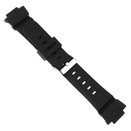 SING F LTD 16mm Black Rubber Waterproof Watch Strap Replacement Watch Strap Band Watch Belt Compatible with Casio GLX GA-200 GA-150 GA-201 GA-300