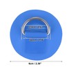 X AUTOHAUX 6pcs 6cm Blue D Ring Patch PVC Stainless