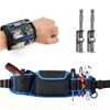 Multi-pocket tool pouch, magnetic wristband & screw positioning bit holder