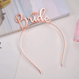 Bride to Be Rose Gold Headband ~ Bride Hen Party Head Piece ~ Tiara Crown Hen Party Accessories ~ Engagement Wedding Party Accessories