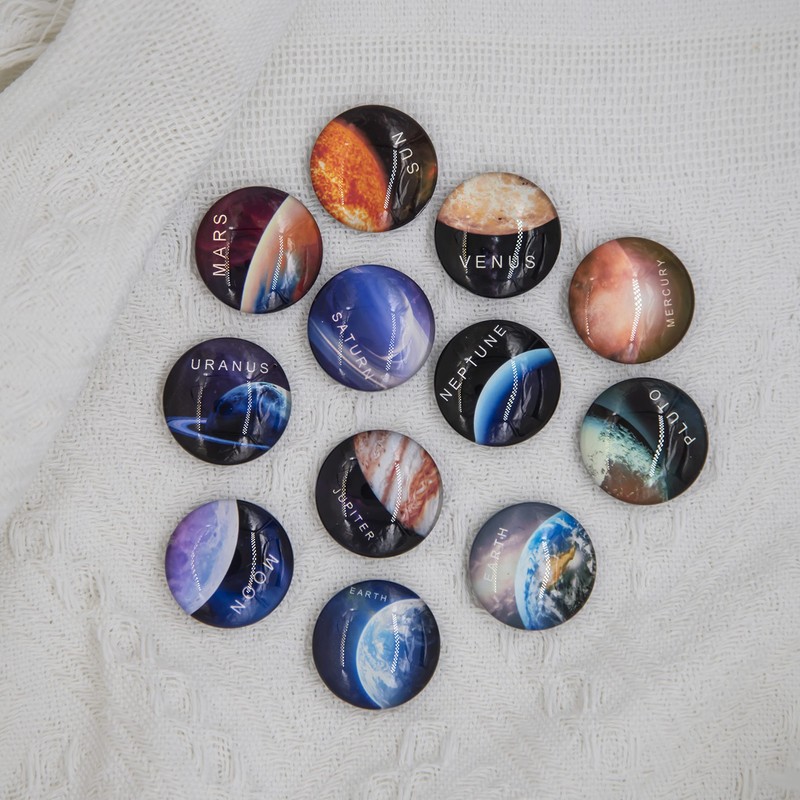 Gremart Planet Magnets for Fridge Whiteboard Decorative Locker Glass 12